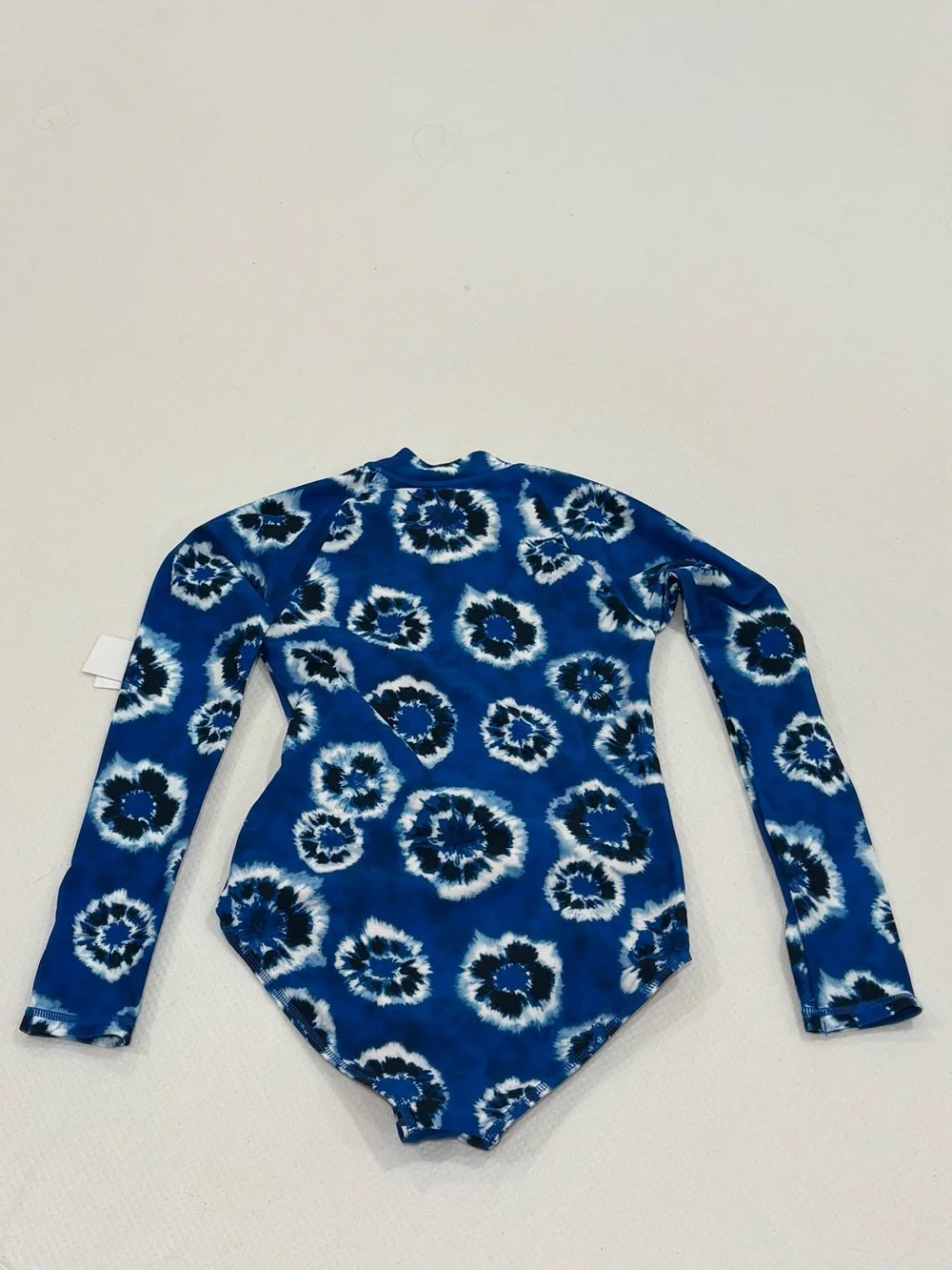 Crewcuts Blue Tie-Dye Long Sleeve One-Piece Swimsuit